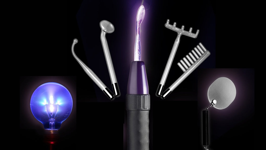 Image of violet wand with an array of electrodes