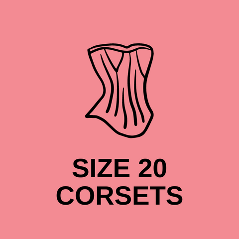 Size 20 Corsets: Overbusts & Underbusts