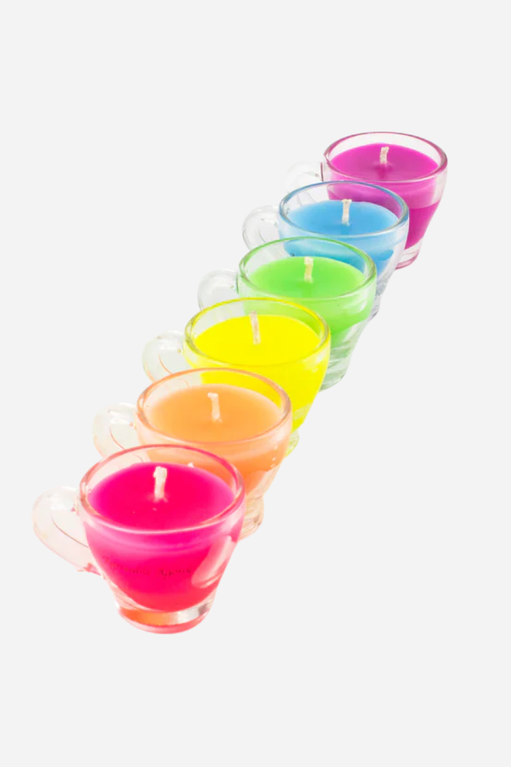Wax Play Espresso Cup Candle in UV Reactive Colors