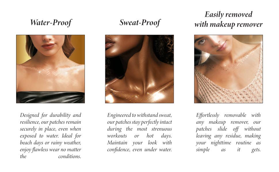 Fazit Decolletage Glitter Makeup in Gold Speckles