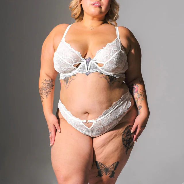 .Sugar & Kane Crotchless Bikini in Ivory