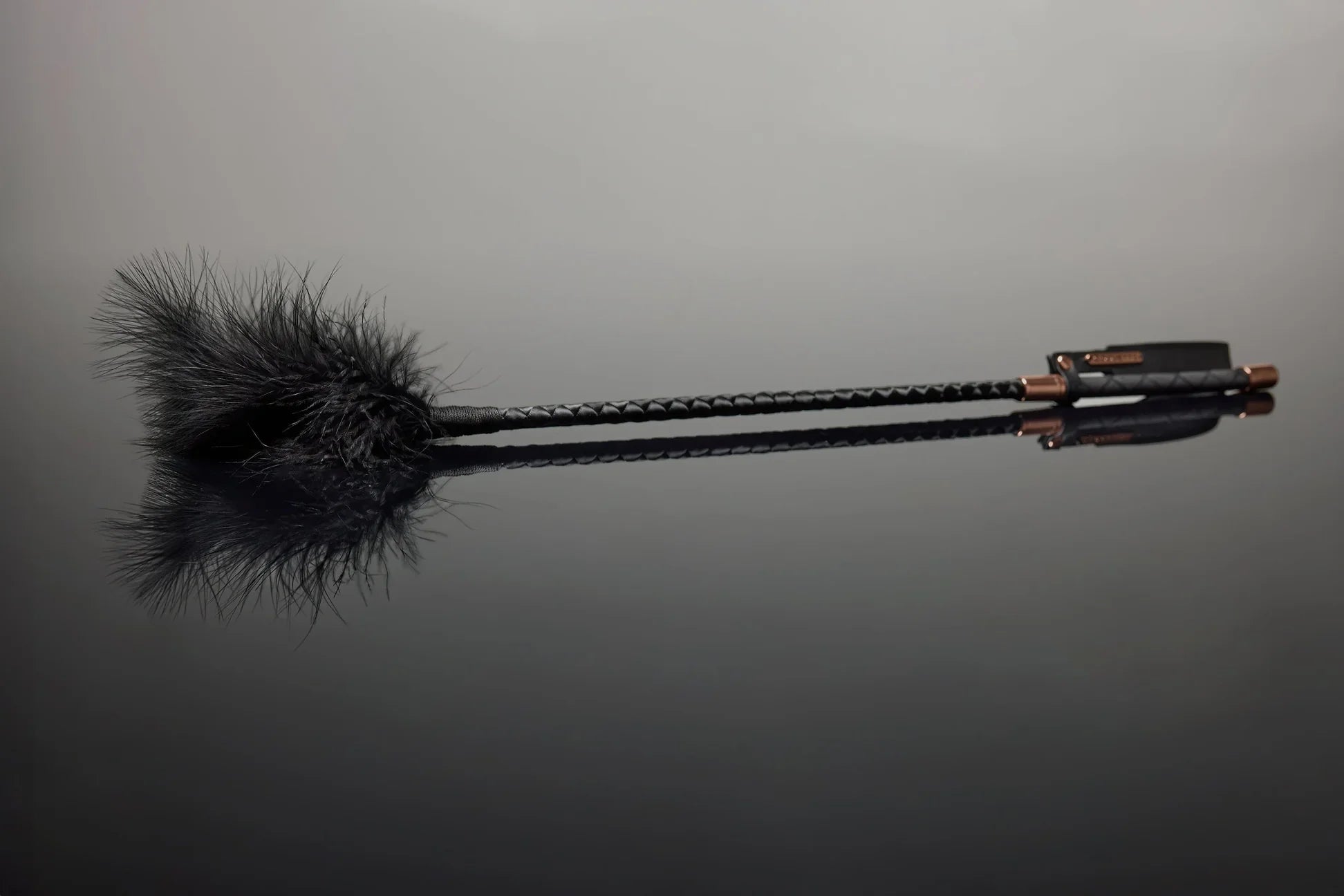 Fiery Elegance Feather Tickler in Black
