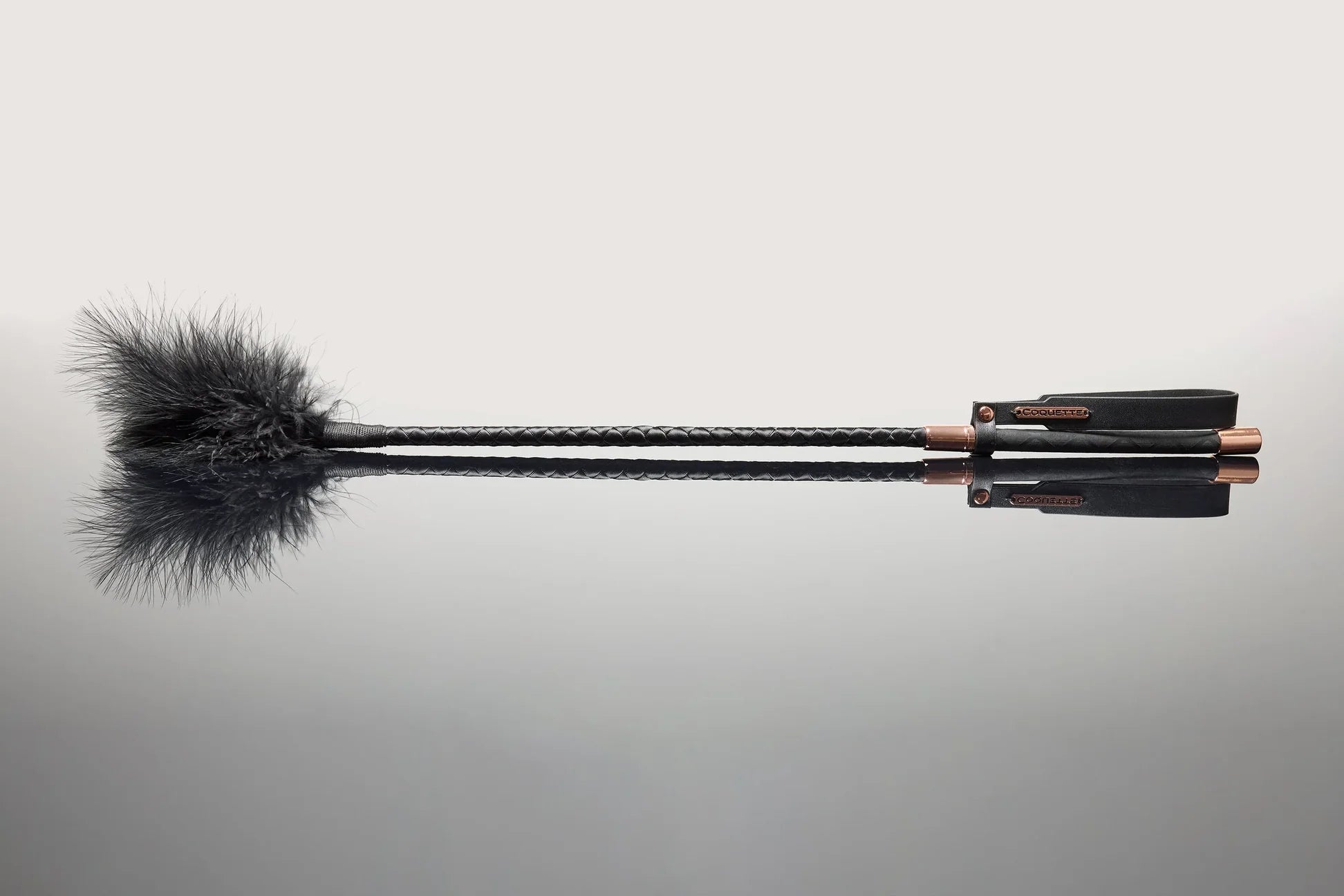 Fiery Elegance Feather Tickler in Black