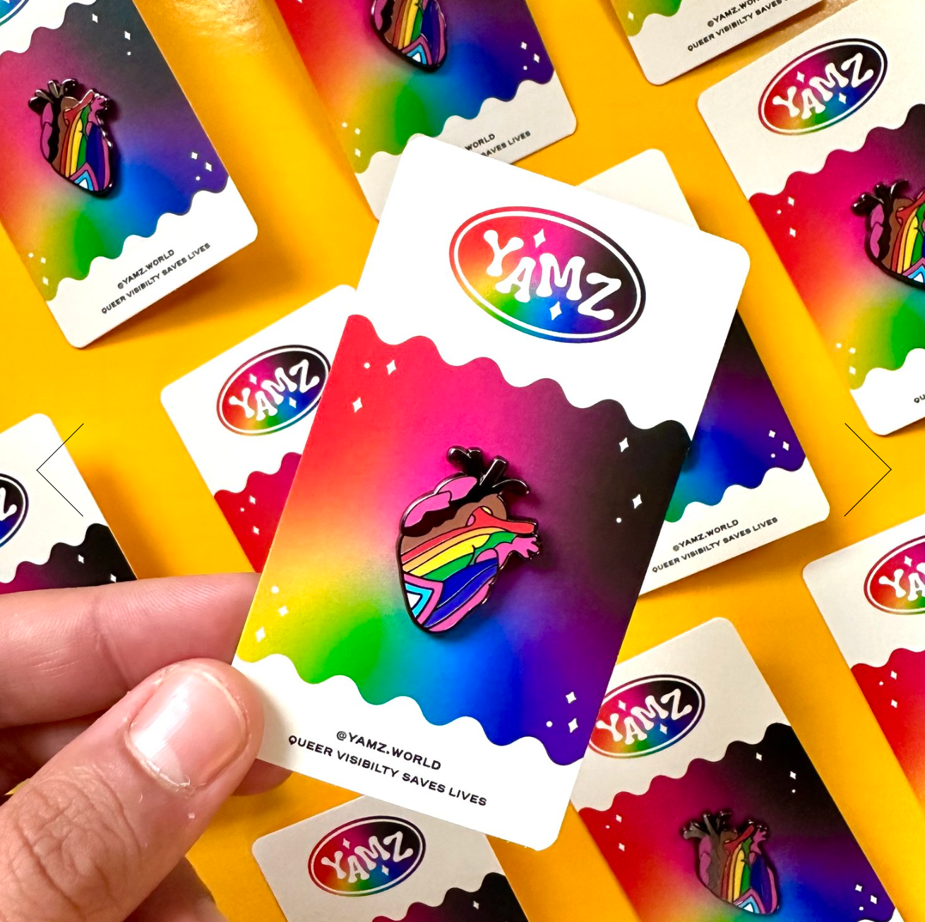 Queer Heart Hard Enamel Pin