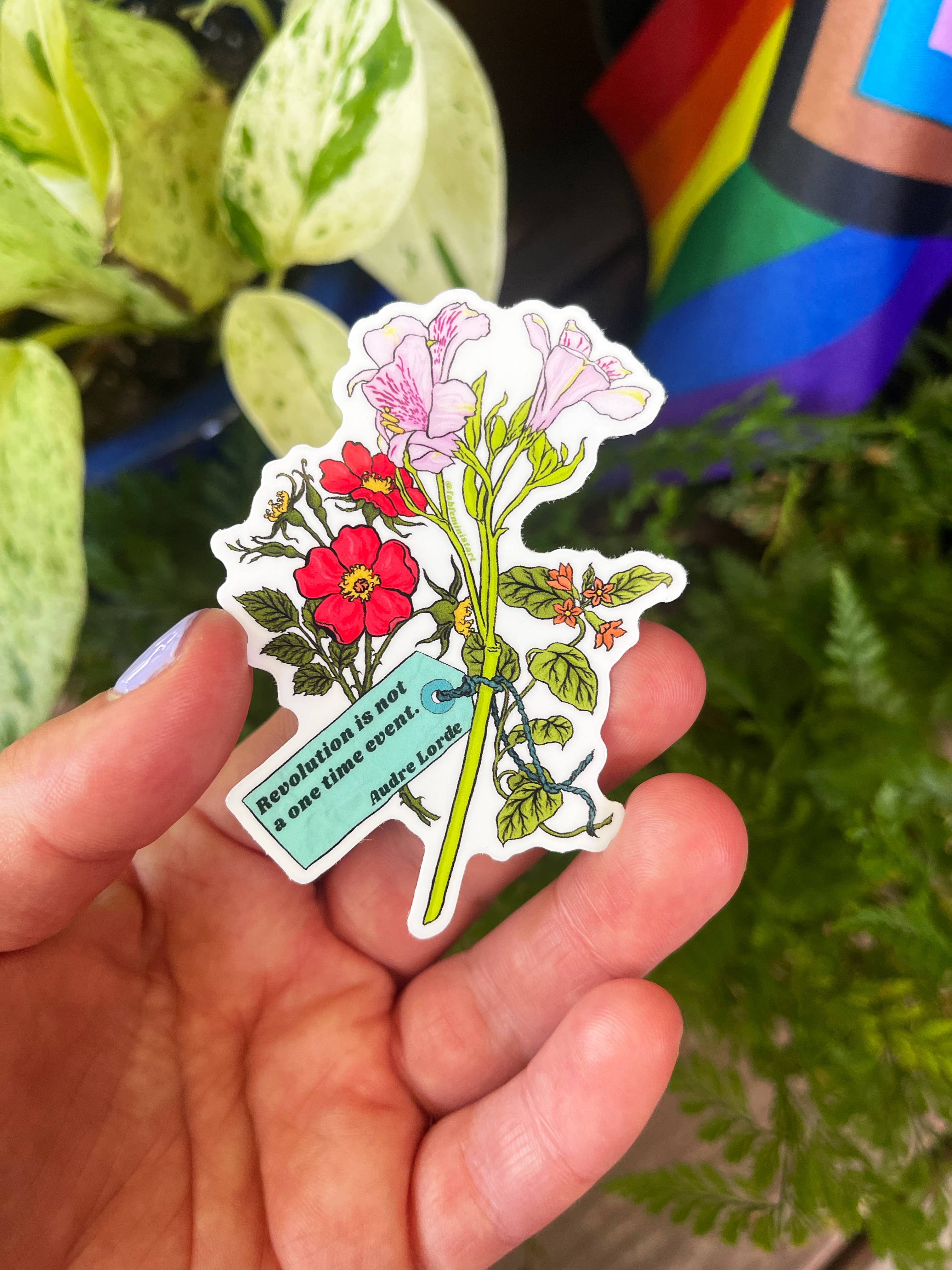 Revolution Is Not A One Time Event Sticker