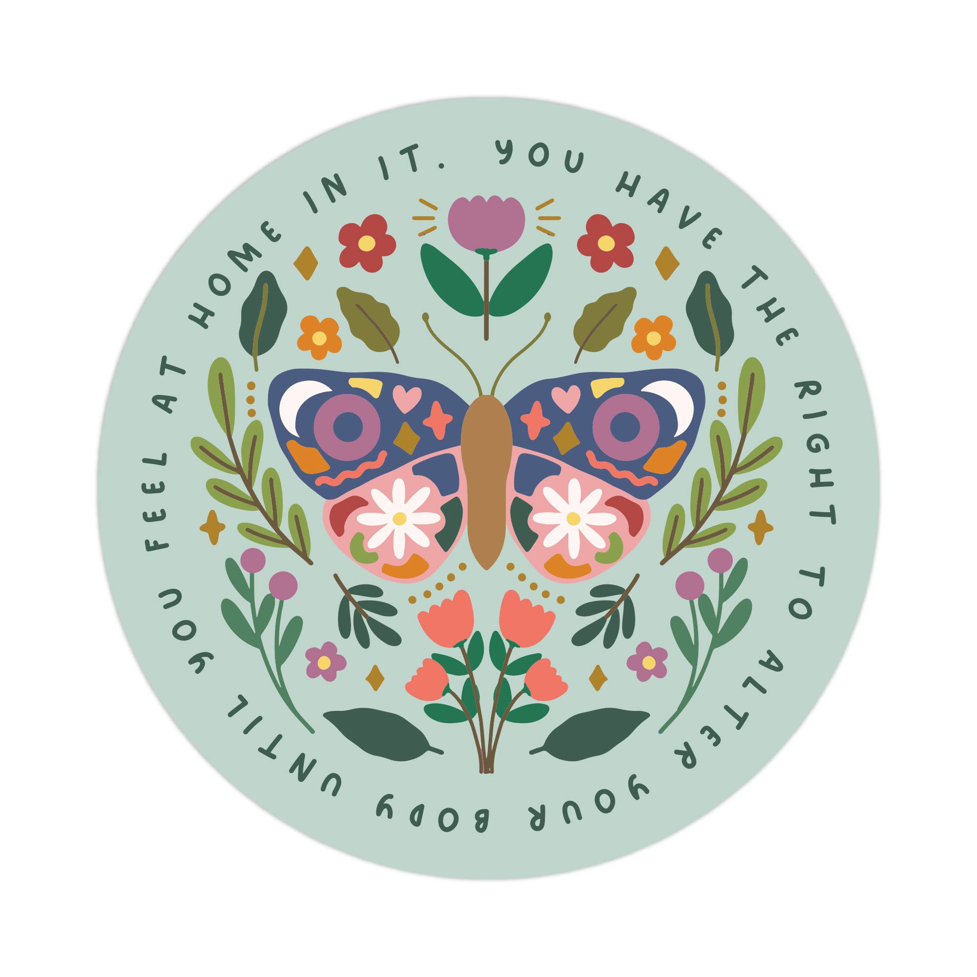 You have The Right To Alter Your Body Sticker