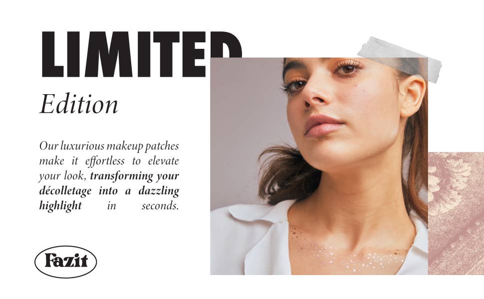 Fazit Decolletage Glitter Makeup in Rose Gold Speckles