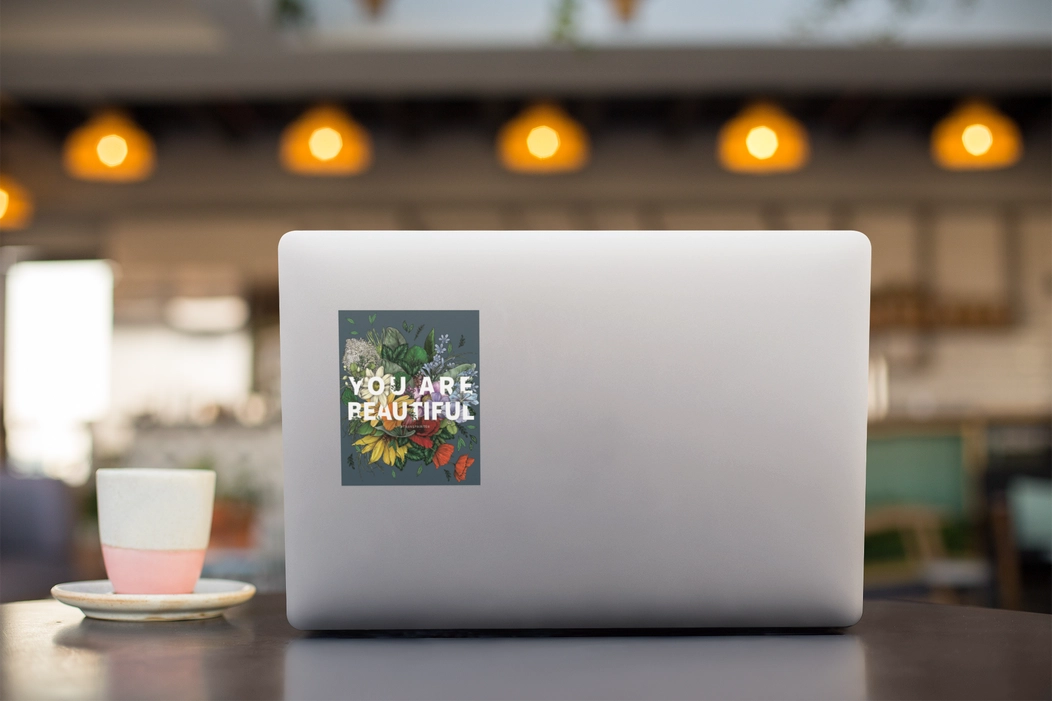 You Are Beautiful Sticker by Transpainter