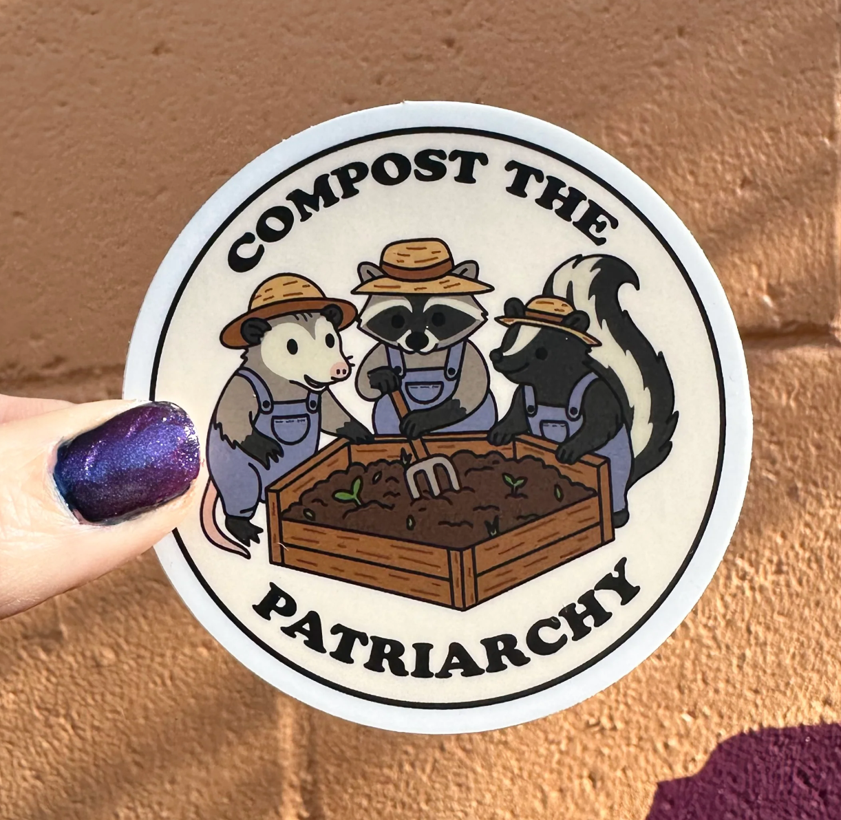 Compost The Patriarchy Sticker