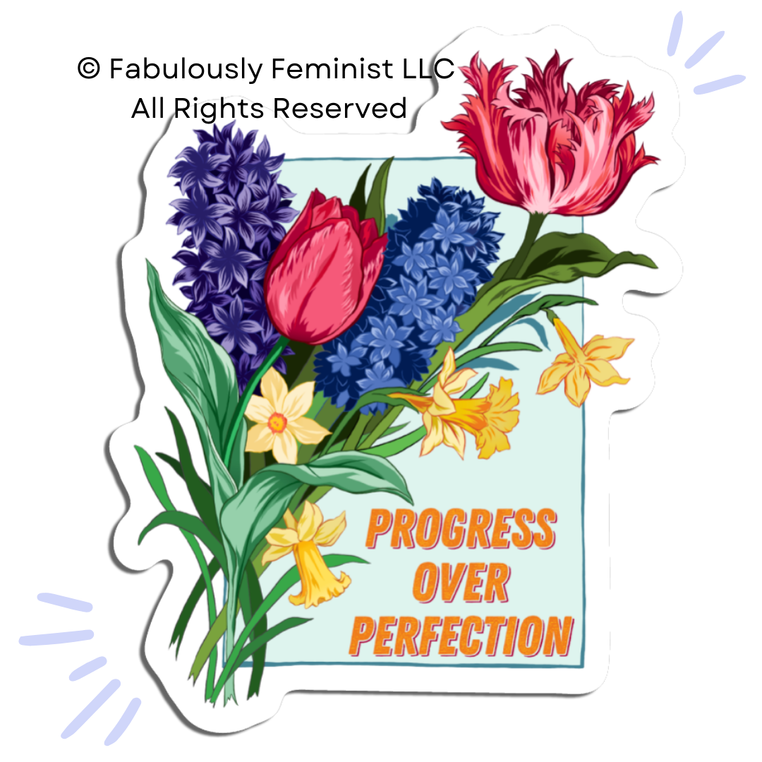 Progress Over Perfection Sticker