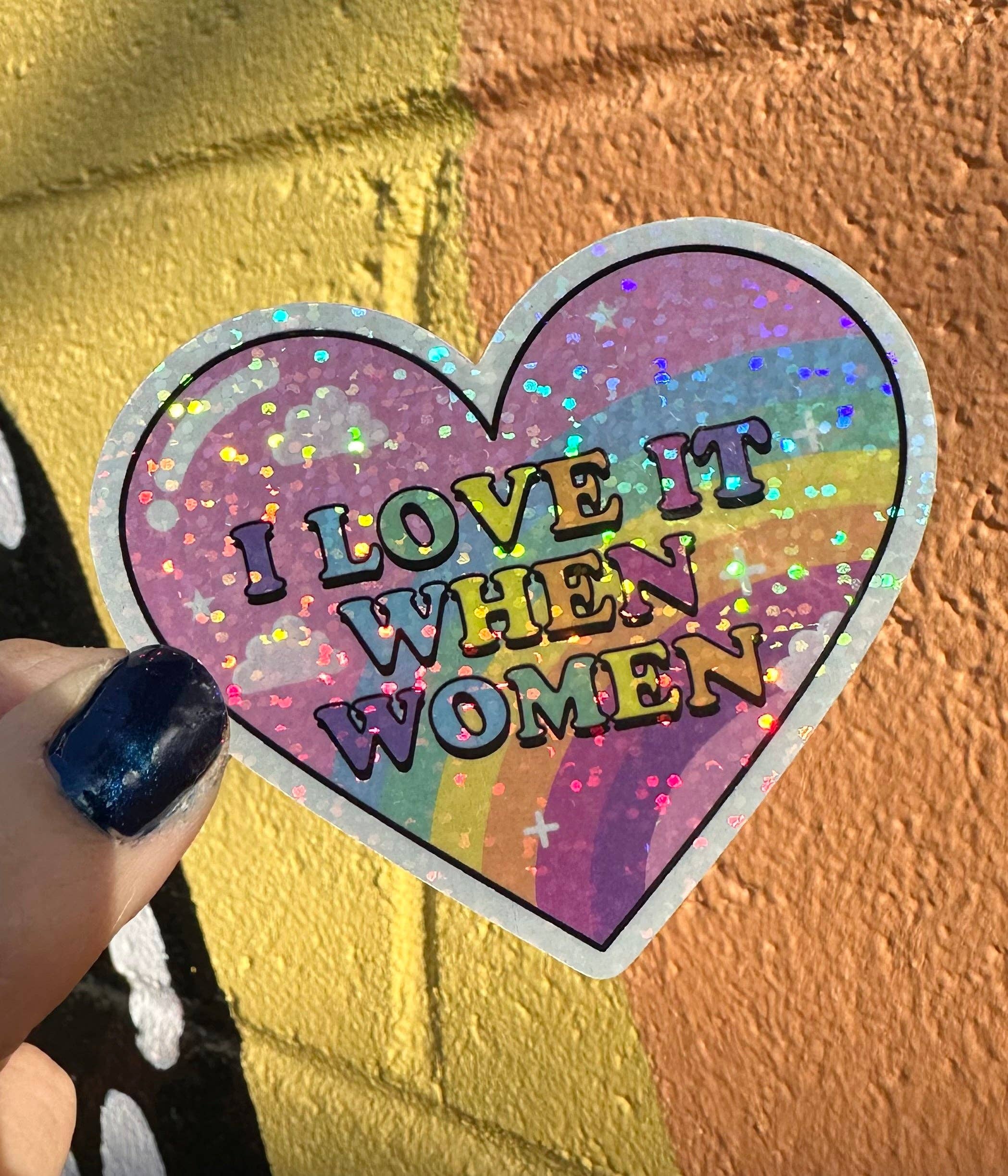 I Love It When Women Sticker