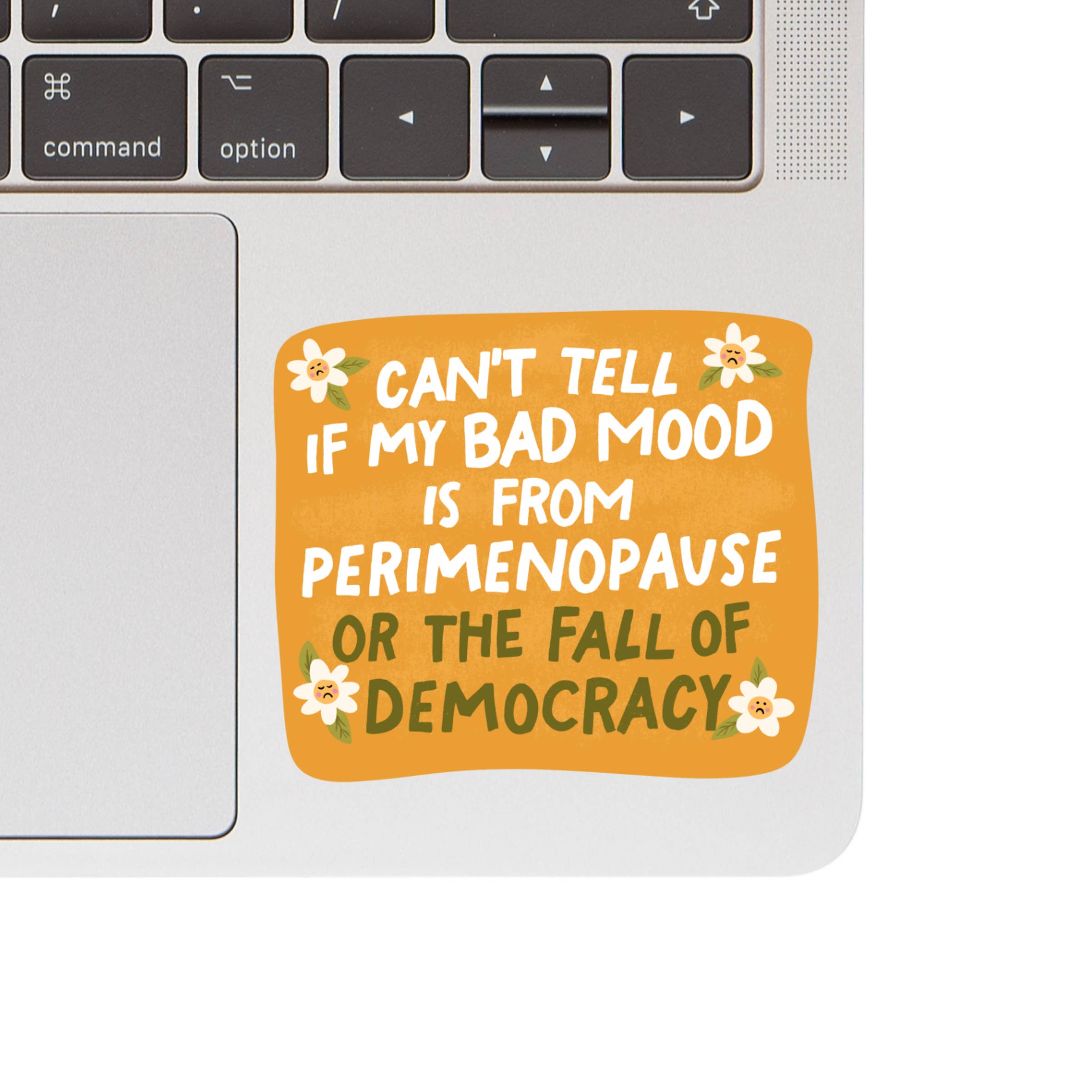 Bad Mood Perimenopause or Fall of Democracy Sticker