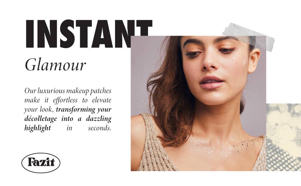 Fazit Decolletage Glitter Makeup in Silver Speckles