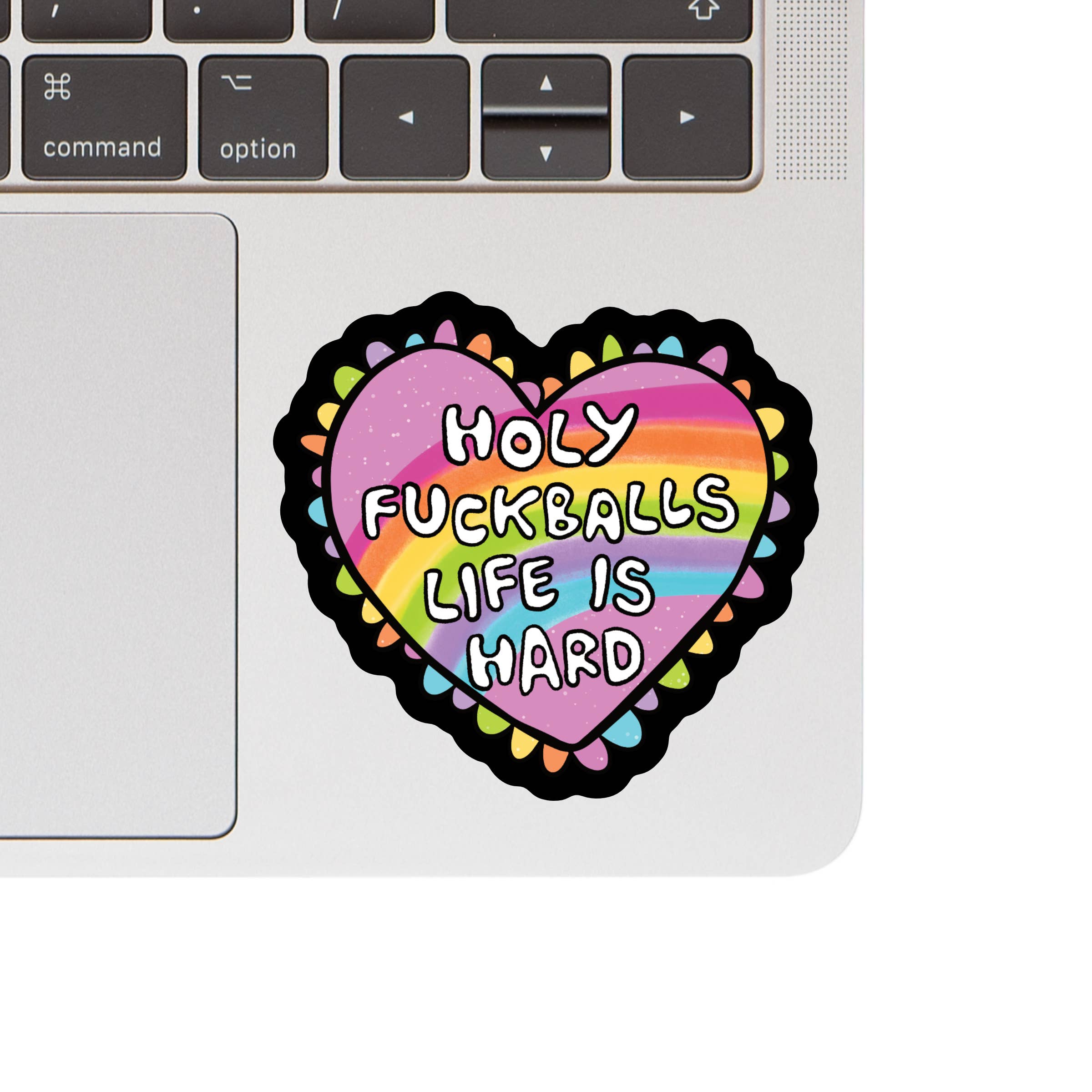 Holy Fuckballs Life Is Hard Sticker