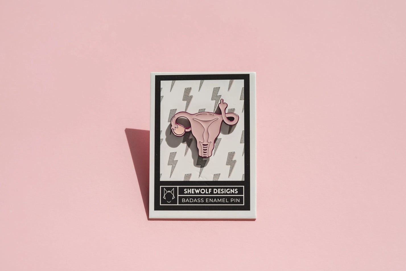 Angry Uterus Enamel Pin