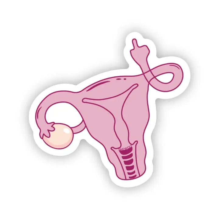 Angry Uterus Pro Choice Sticker