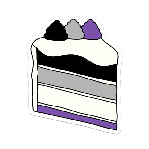 Asexual Pride Cake Sticker