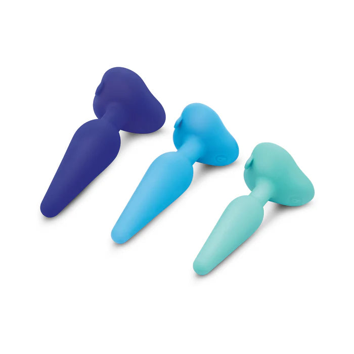 B-Vibe Anal Training & Pegging 3 Plug Kit