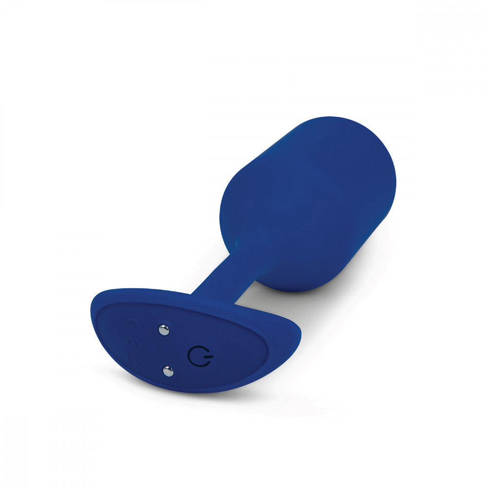 B-Vibe Vibrating Snug Plug 4 Large in Navy