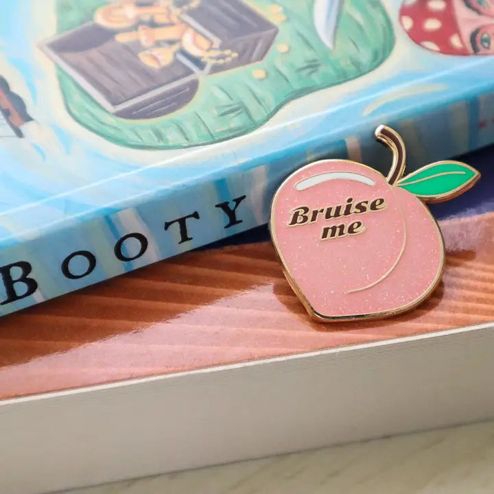 Bruise Me Peach Enamel Pin