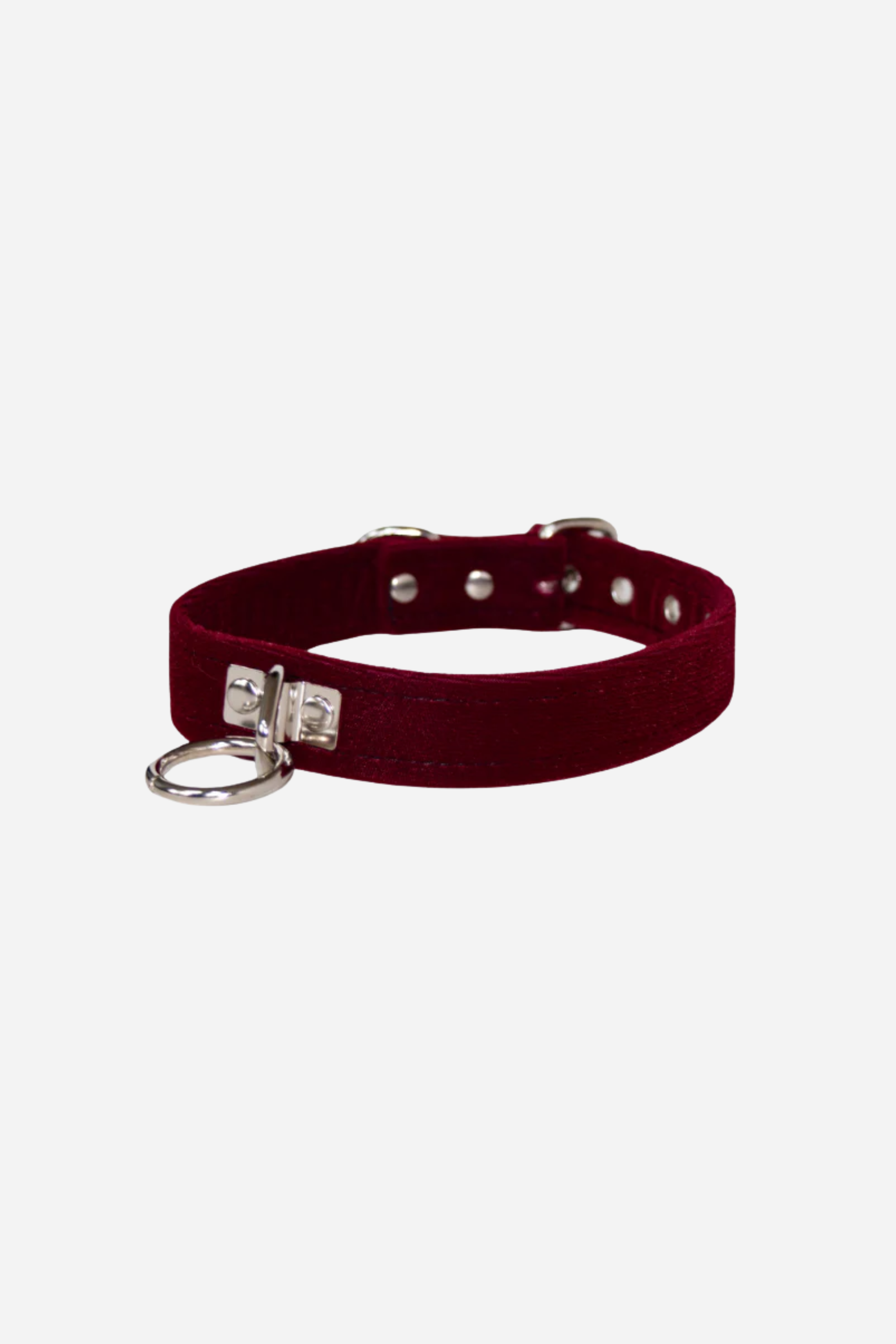 Caress Velvet Collar in Burgundy