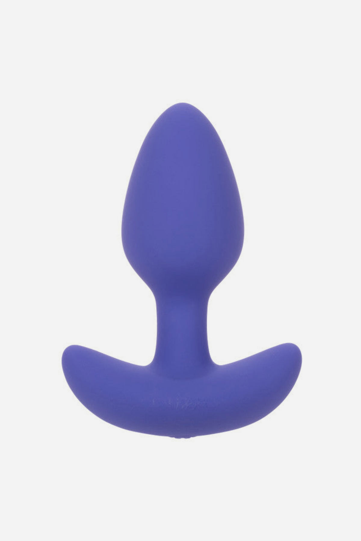 Connect Us app controlled plug in periwinkle purple standing upright, showing the smooth teardrop shape and wide flared base on light grey