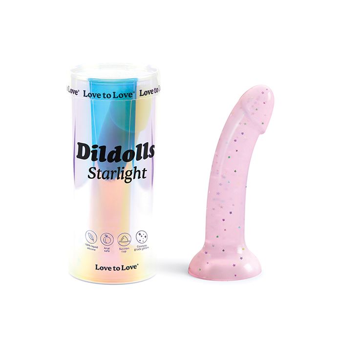.Dildolls Confetti Silicone Dildo in Starlight Pink
