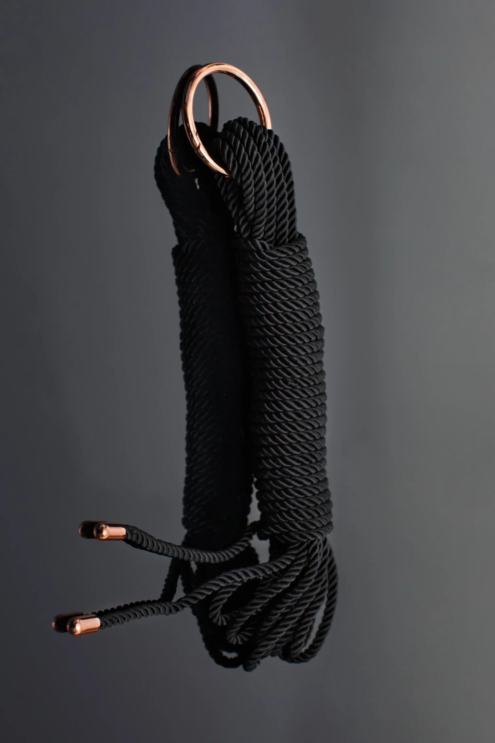 Fiery Elegance Bedroom Rope in Black & Rose Gold