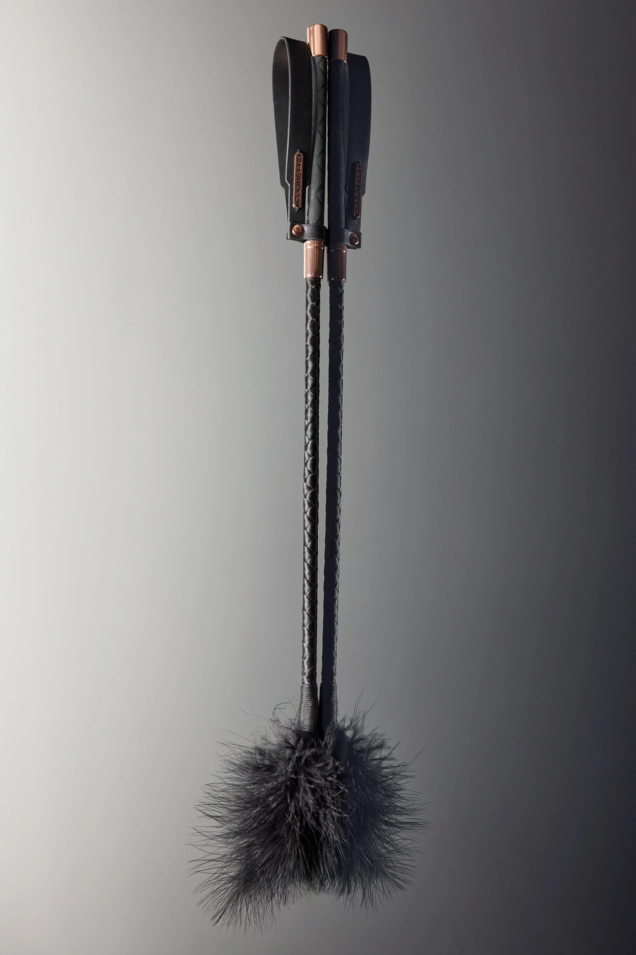 Fiery Elegance Feather Tickler in Black