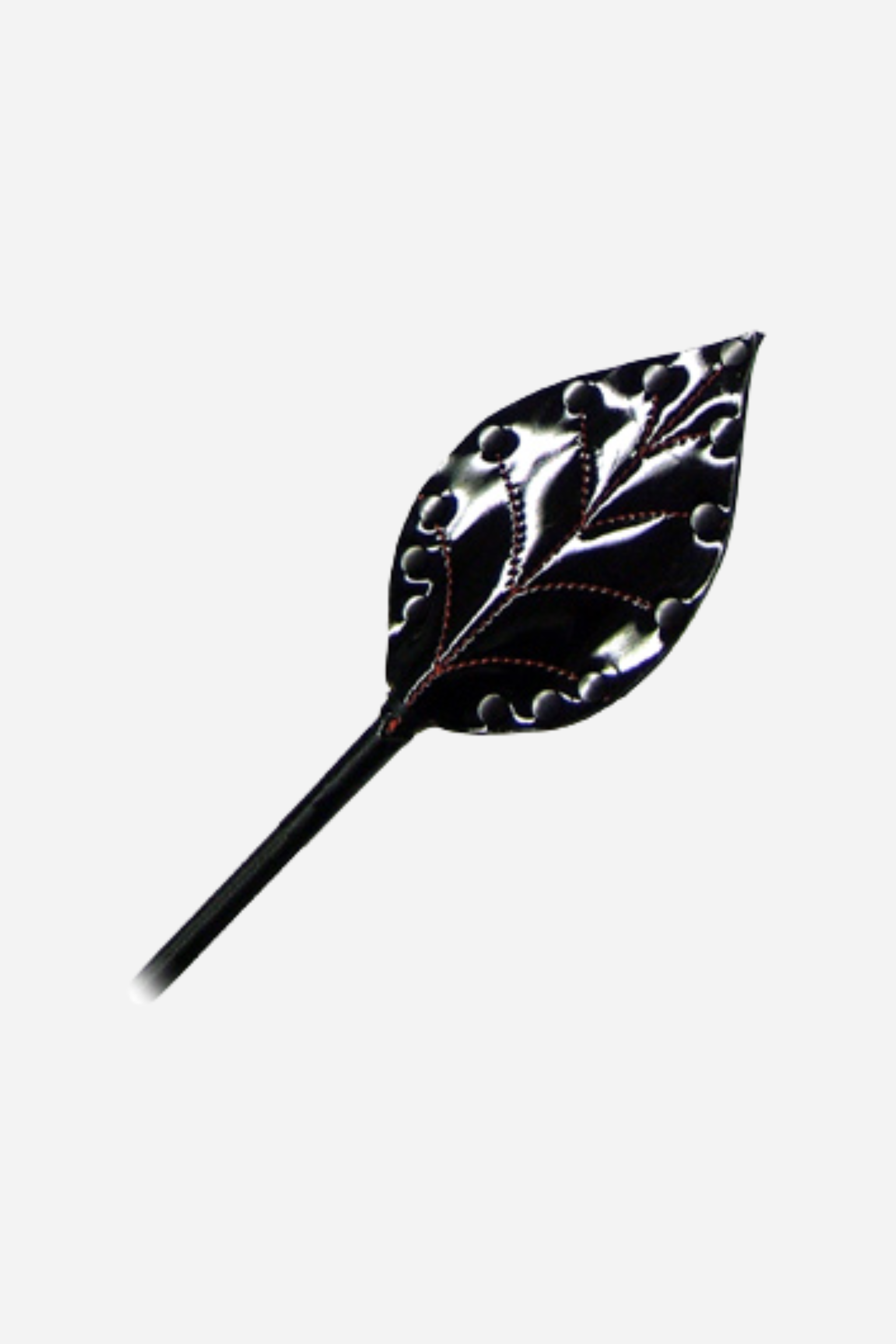 Adam & Steve's Fig Leaf Leather Crop In Black