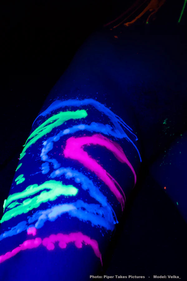 Wax Play Espresso Cup Candle in UV Reactive Colors