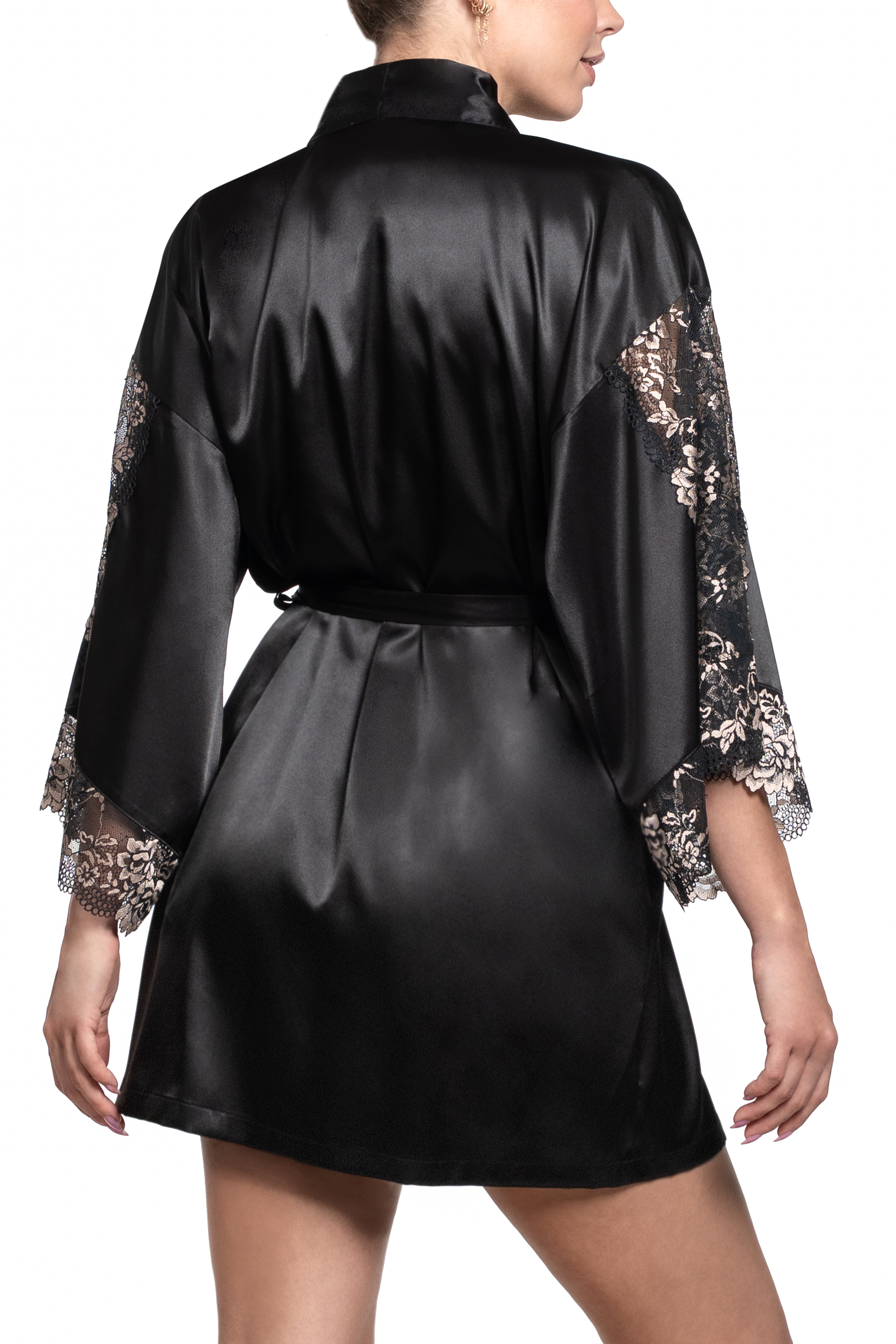 I'll Be The One Shimmer Lace & Satin Robe