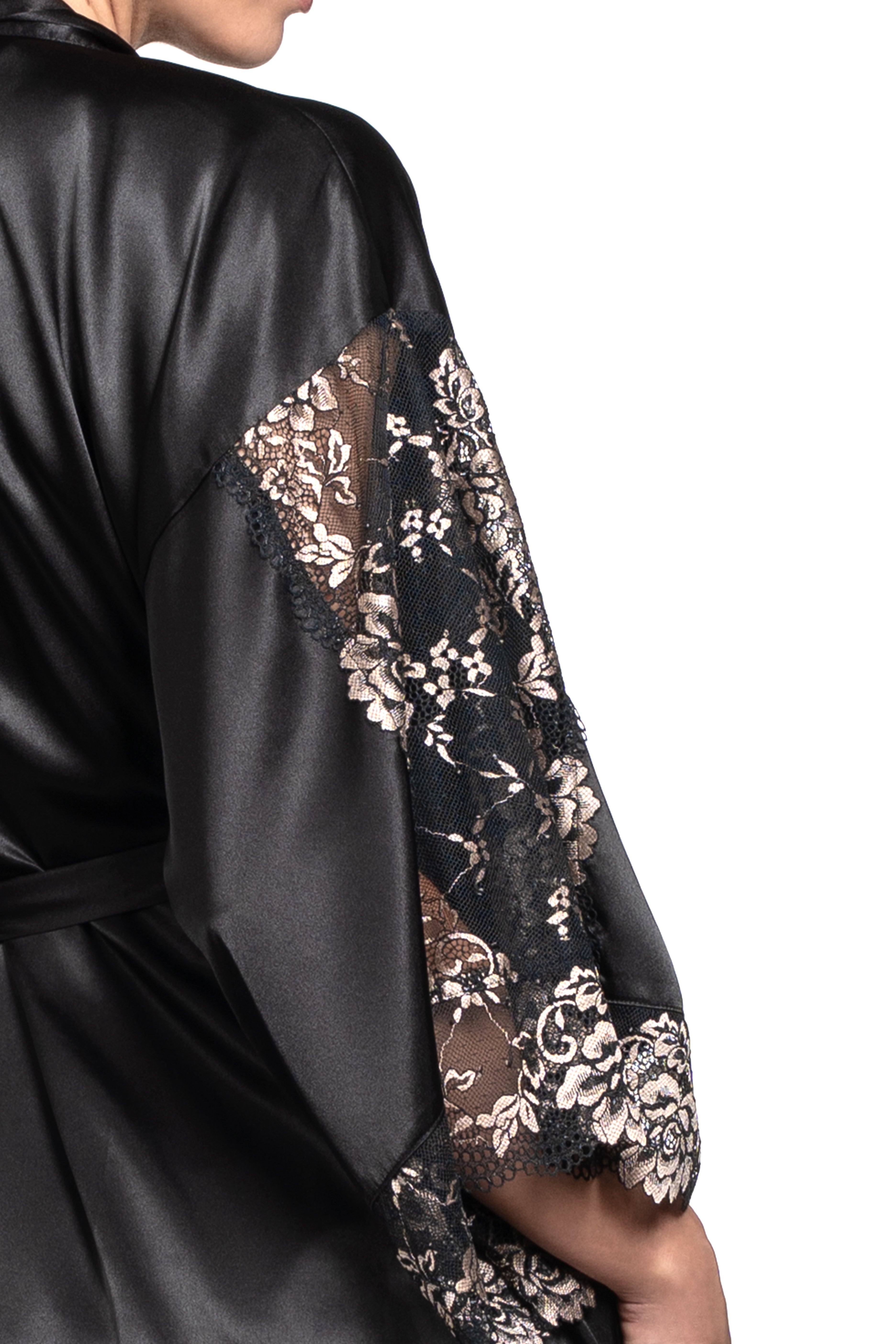 I'll Be The One Shimmer Lace & Satin Robe