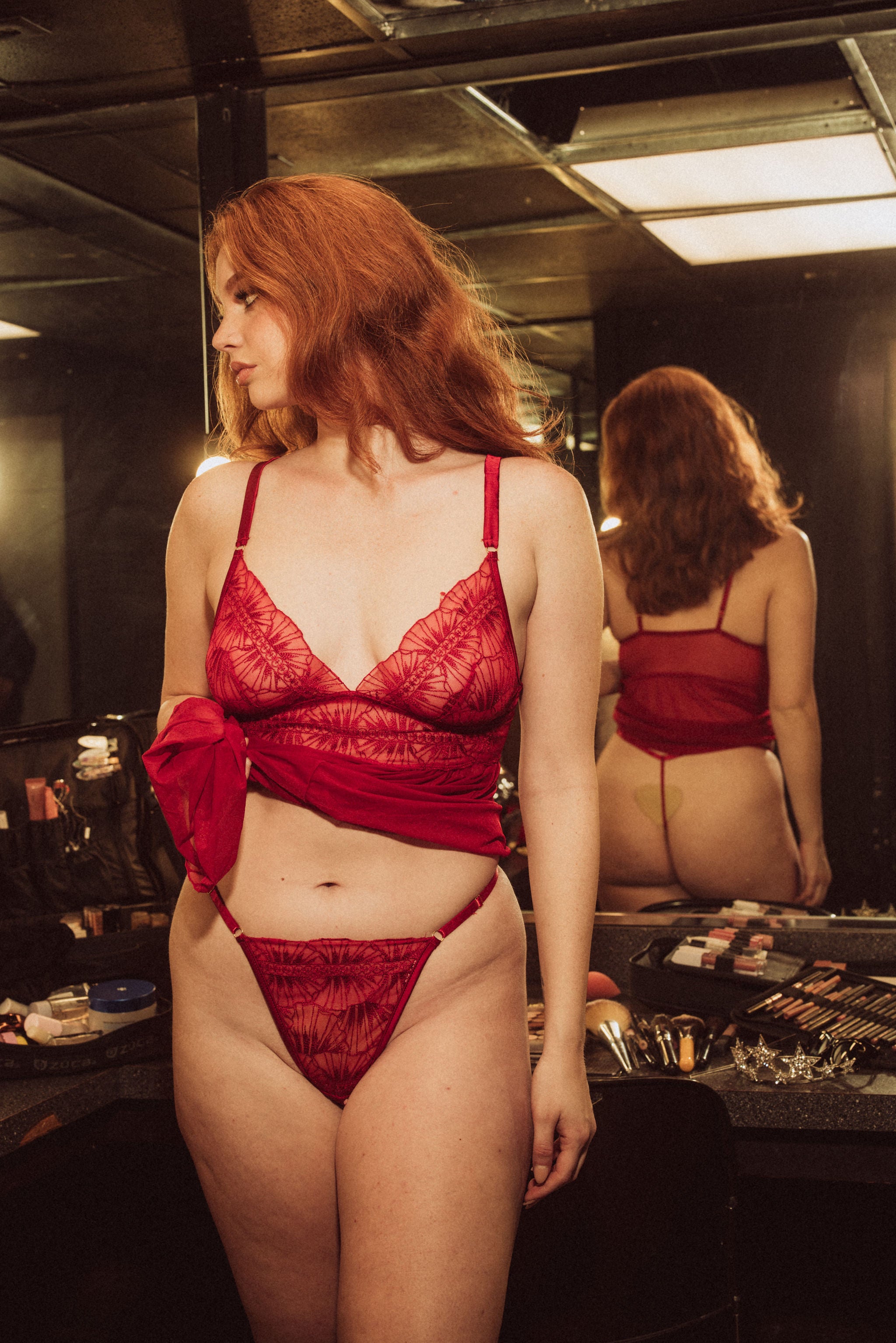 Kilo Brava Embroidery G-String in Scarlett Florals