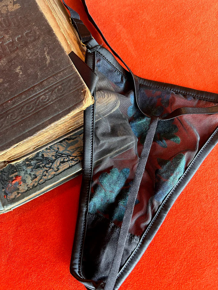 +Kilo Brava Burnout G-String in Faded Emerald
