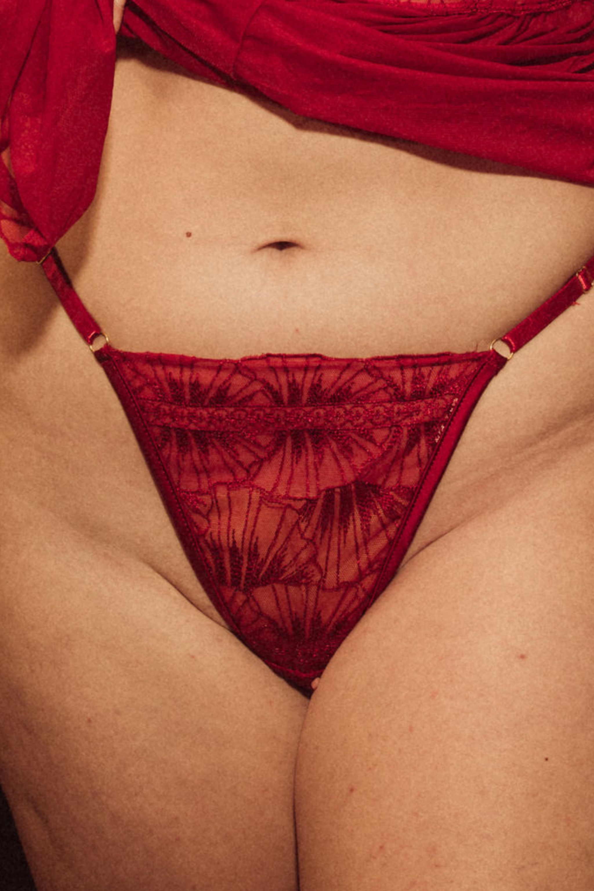 Kilo Brava Embroidery G-String in Scarlett Florals