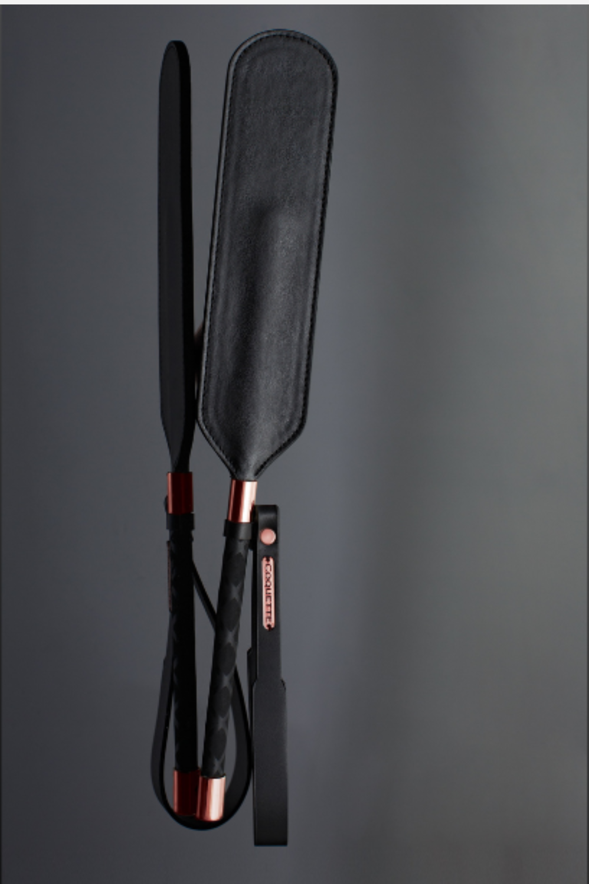 Fiery Elegance Vegan Paddle in Black & Rose Gold