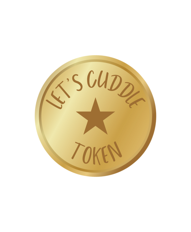 Let's Cuddle Intimate Time Token in Gold