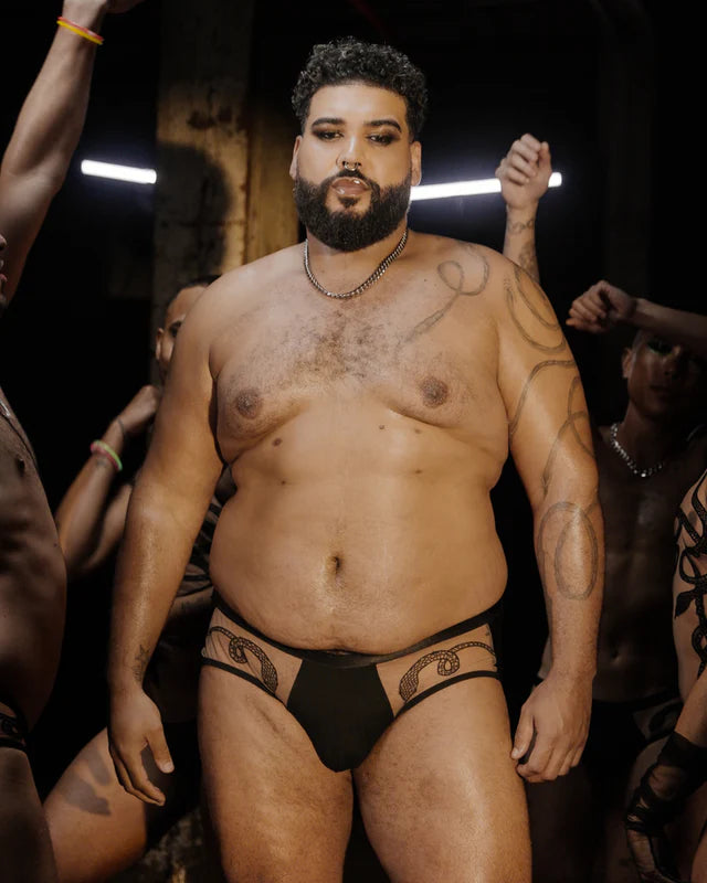 Medusa's Curse Pouch Brief Butterscotch & Black