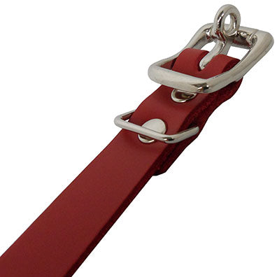 My Heart is Yours Garment Leather Collar in Burgundy