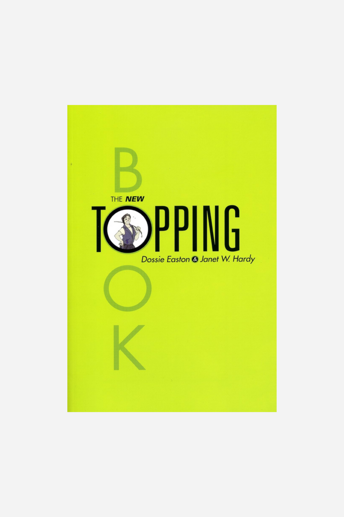 Cover of The New Topping Book, the title in large white capitals on a vivid yellow green background, one letter ringed like a target.