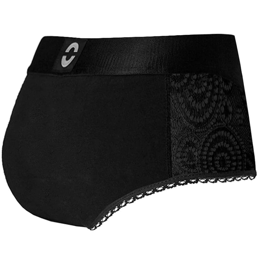 .RodeoH High Waisted Panty Harness 1.75 O-Rings in Black