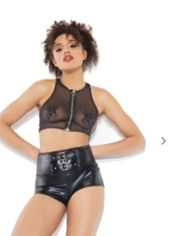 Let it Out Buckle Booty Shorts