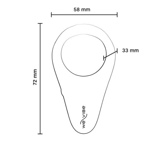 We-Vibe Verge 2 Vibrating Perineum Cock Ring