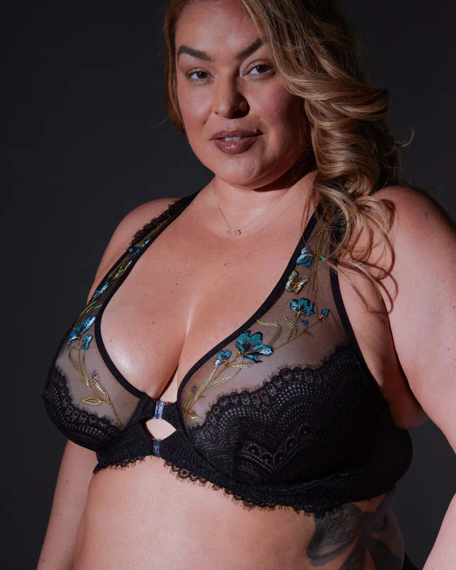 Stars Bloom Too Aster Embroidered Bralette