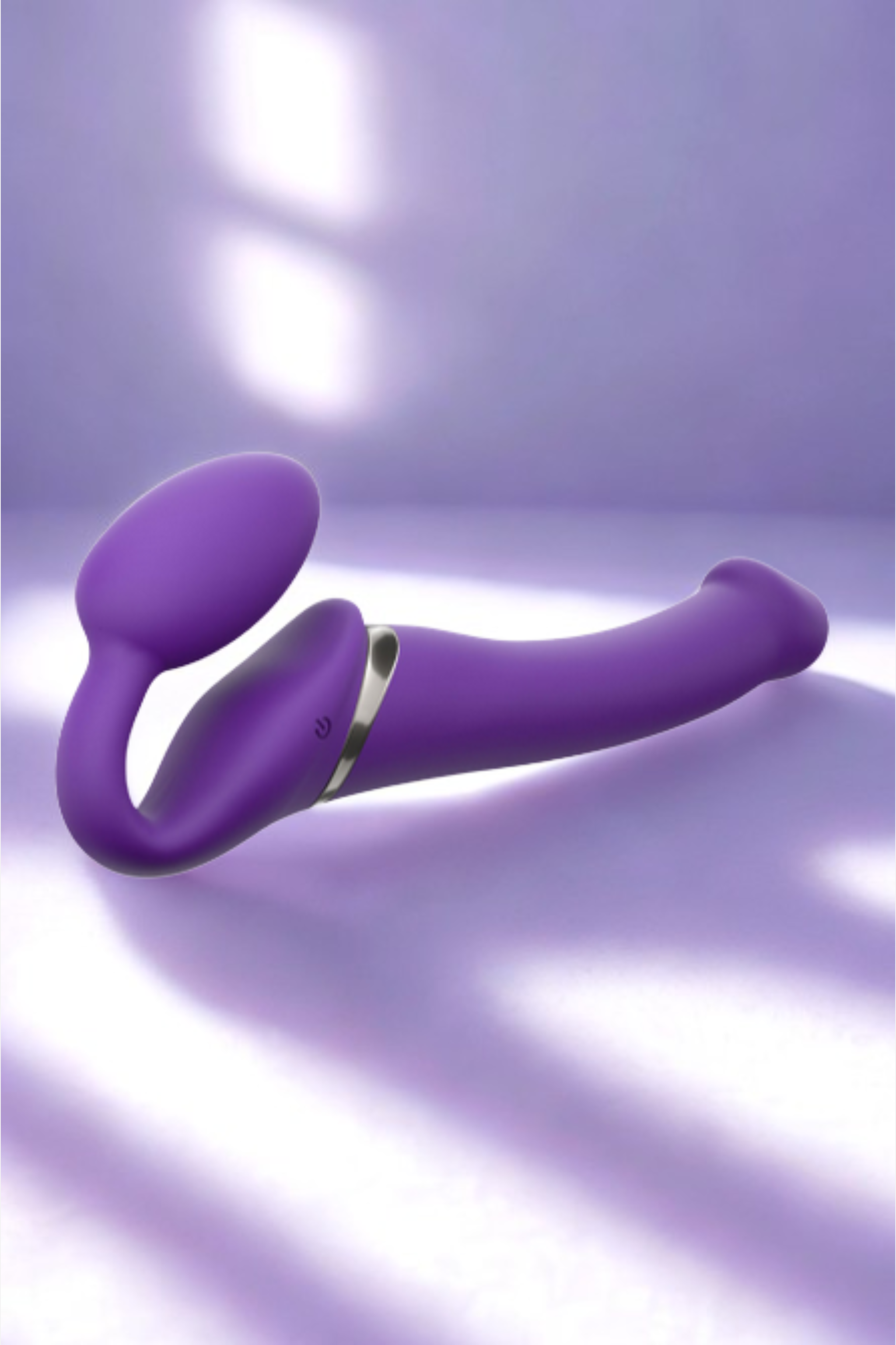 Strap-On-Me Vibrating Strapless Dildo in Purple