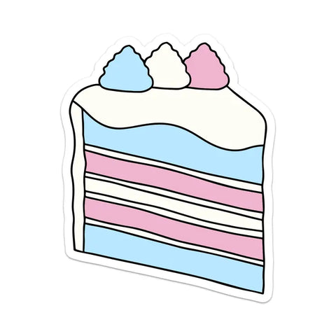 Trans Pride Cake Sticker