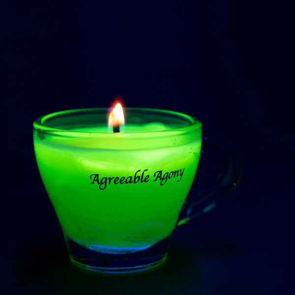 Wax Play Espresso Cup Candle in UV Reactive Colors