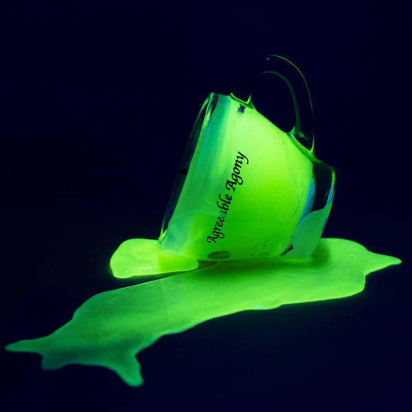 Wax Play Espresso Cup Candle in UV Reactive Colors