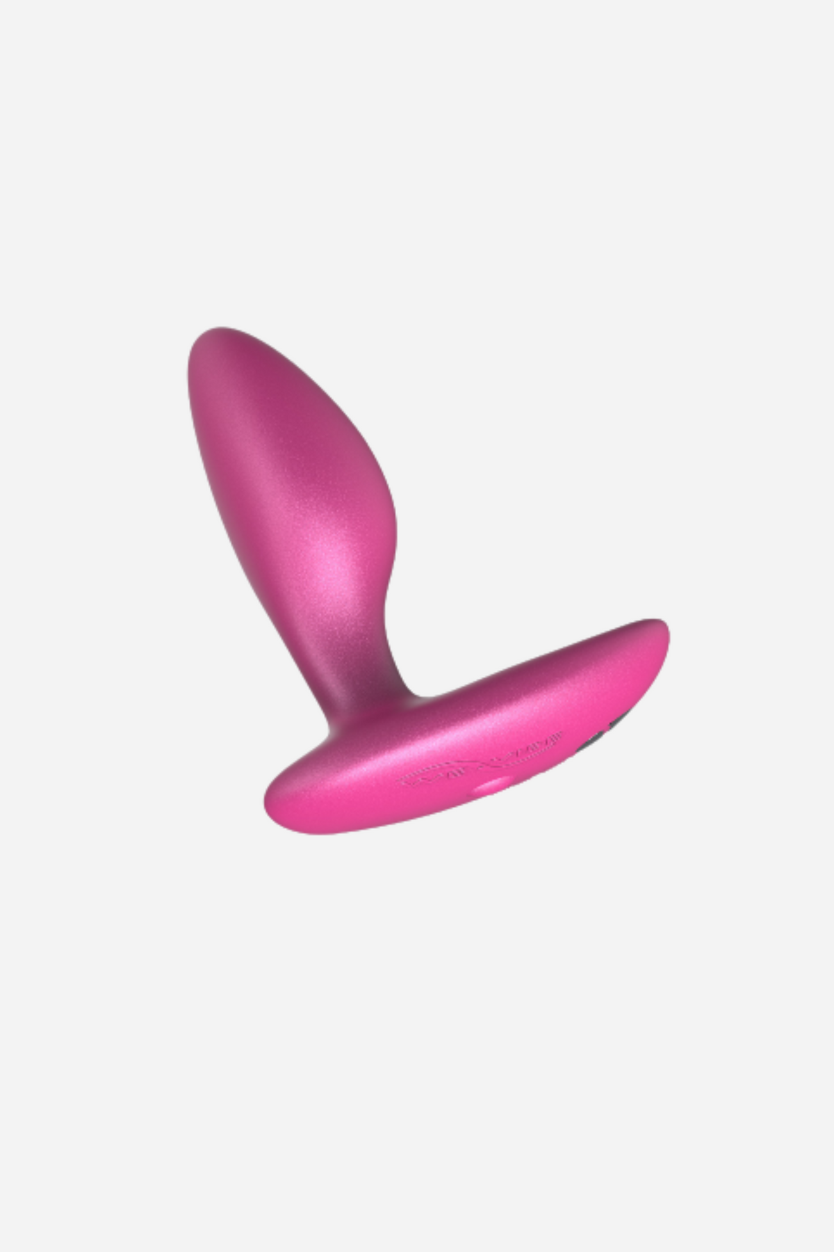 We-Vibe Ditto+ vibrating anal plug in cosmic pink, a tapered silicone plug with a slim neck and wide curved base for comfortable wear